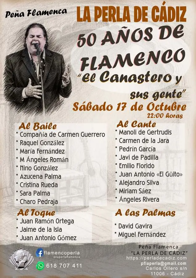 50 años de flamenco en Peña Flamenca la Perla de Cádiz