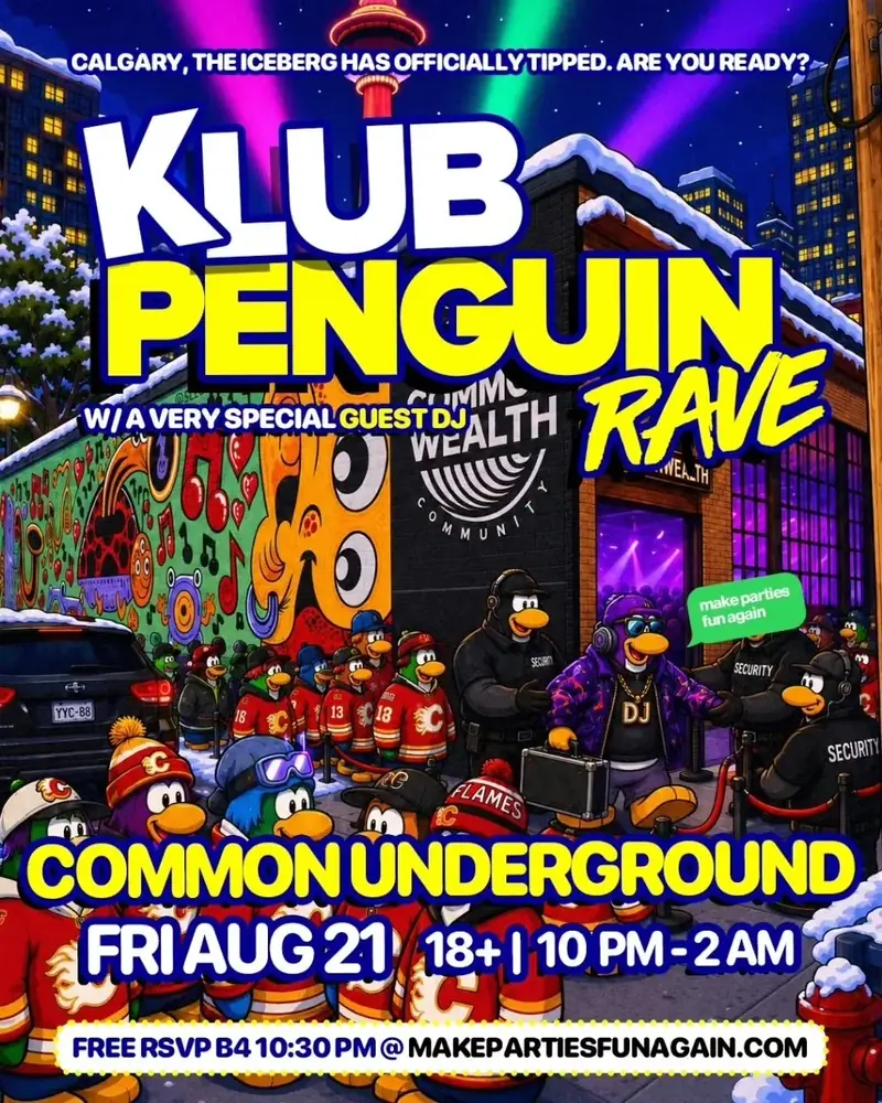 Klub Penguin Rave @ Common Underground at Commonwealth Bar & Stage