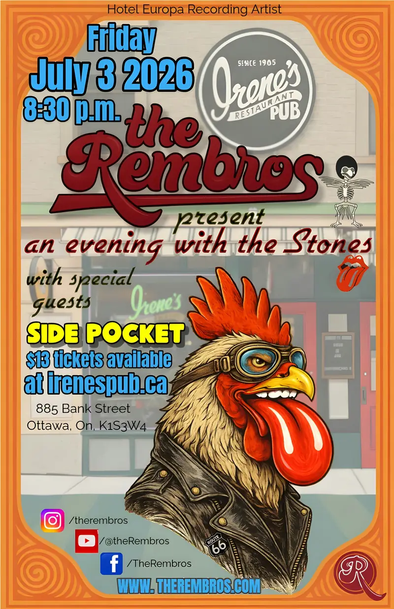 The Rembros Present an Evening of The Stones à Irene's Pub