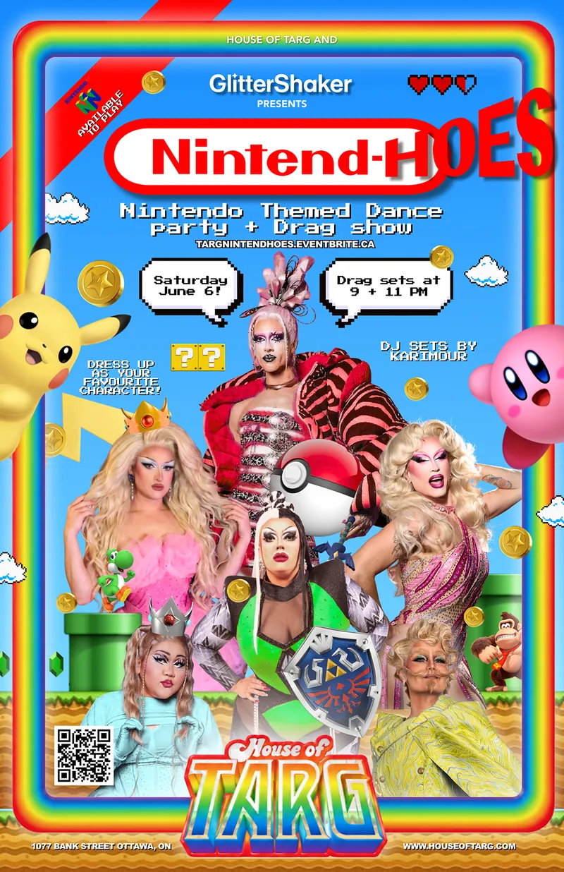 Nintend-HOES: Nintendo Themed Dance Party à House of TARG