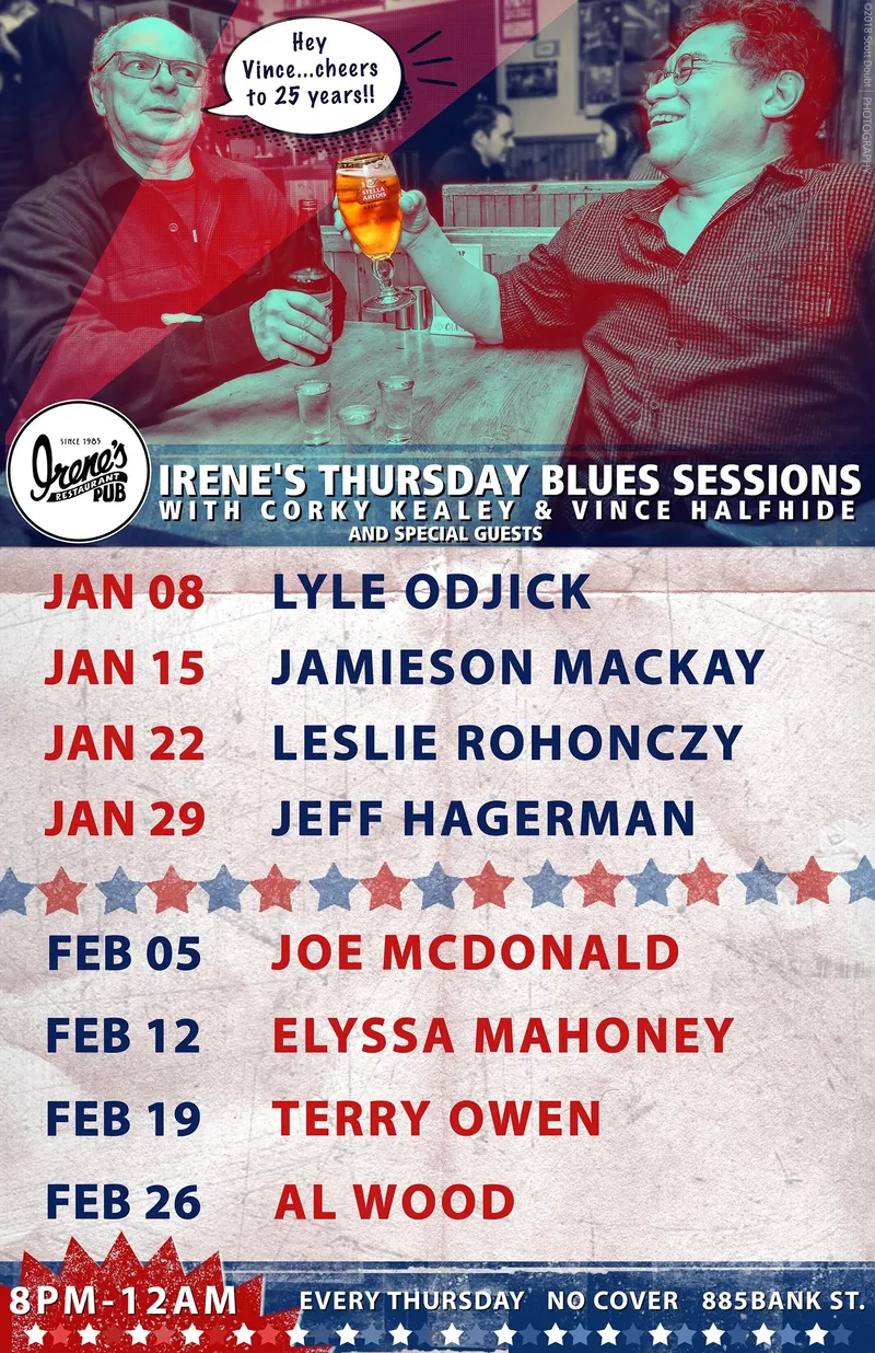 Irene's Thursday Blues Sessions at Irene's Pub