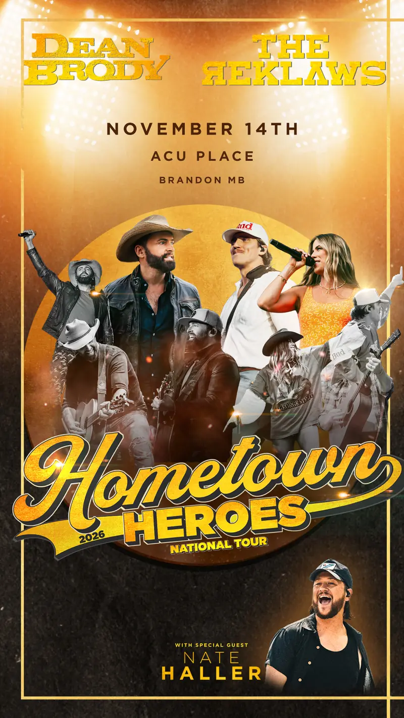Hometown Heroes Tour: Dean Brody & The Reklaws à Keystone Centre