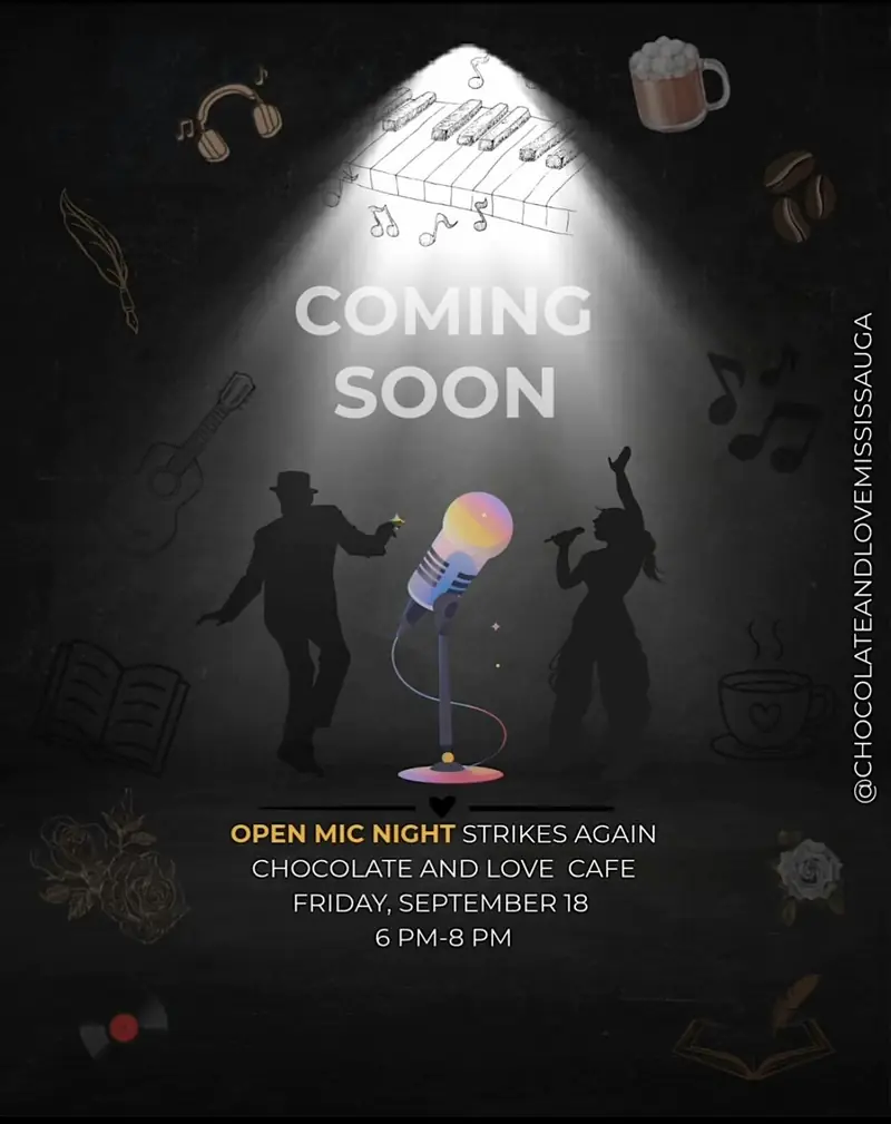 The Creative Soirée 3 Open mic event. An evening of Art, poetry and Music at Chocolate and Love Cafe