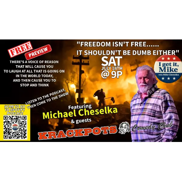 "I GET IT, MIKE" à Krackpots Comedy Club