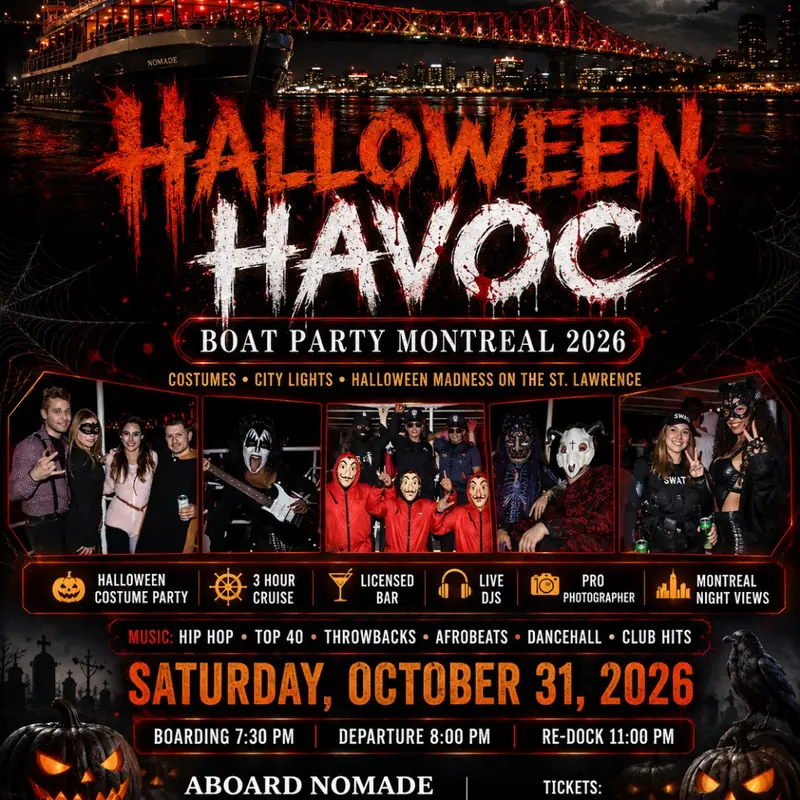 HALLOWEEN HAVOC BOAT PARTY MONTREAL 2026 at Nomade