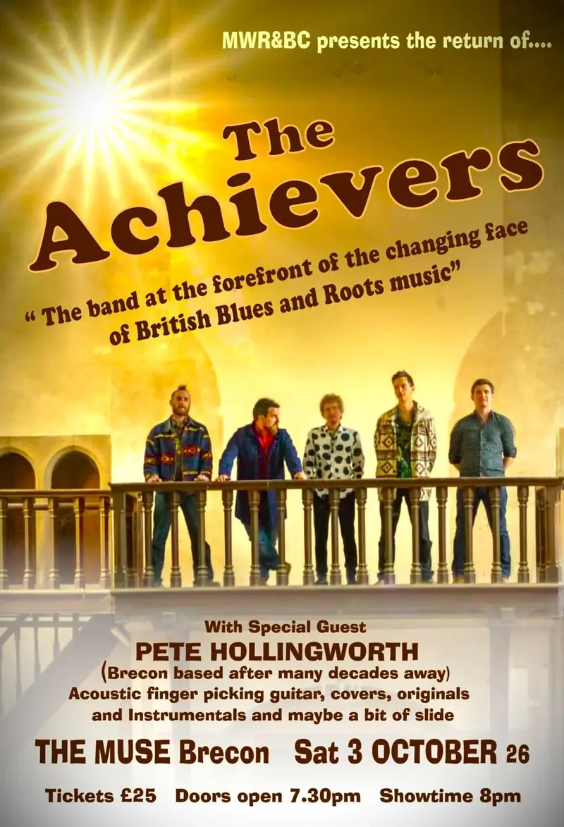 The Mid Wales R&B Club presents The Achievers à The Muse