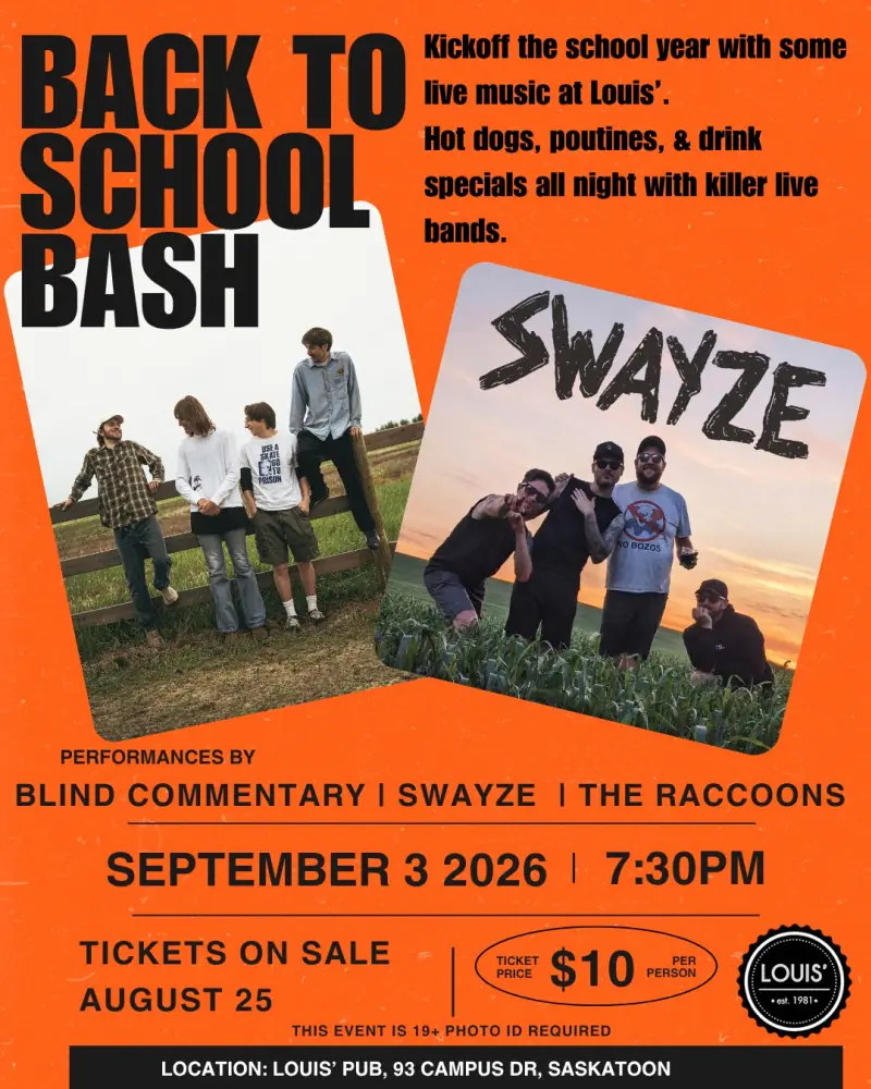 BACK TO SCHOOL BASH à Louis' Pub