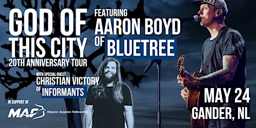 GOD OF THIS CITY 20TH ANNIVERSARY TOUR - GANDER, NL at Evangel Pentecostal Community Church