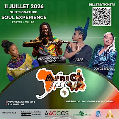 Festival AfriCa Fest 2026| Nuit Signature — Soul & Jazz Experience at Laval University