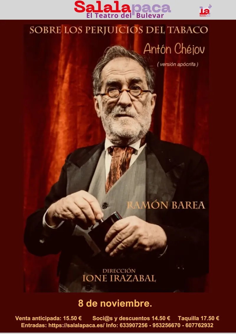 SOBRE LOS PERJUICIOS DEL TABACO en Sala La Paca