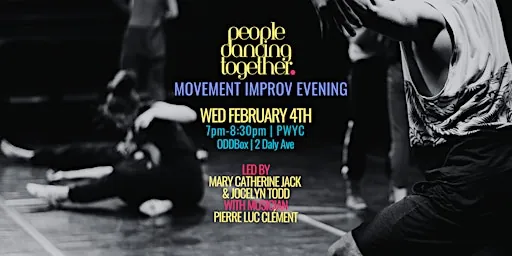 people dancing together: movement improv at Ottawa Dance Directive / ODD BOX / Arts Court
