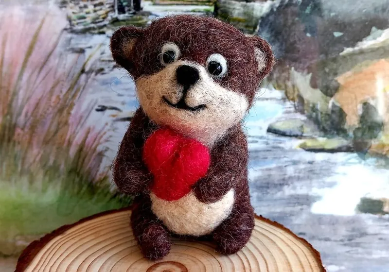 Needle Felting: Otter