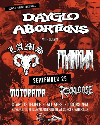 Dayglo Abortion à Starlite Room
