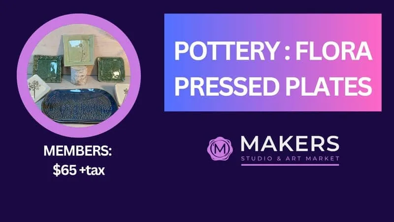 Pottery: Pressed Floral Plates