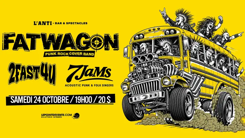 FATWAGON, 2FAST4U et 7JaMs à L'Anti Bar & Spectacles