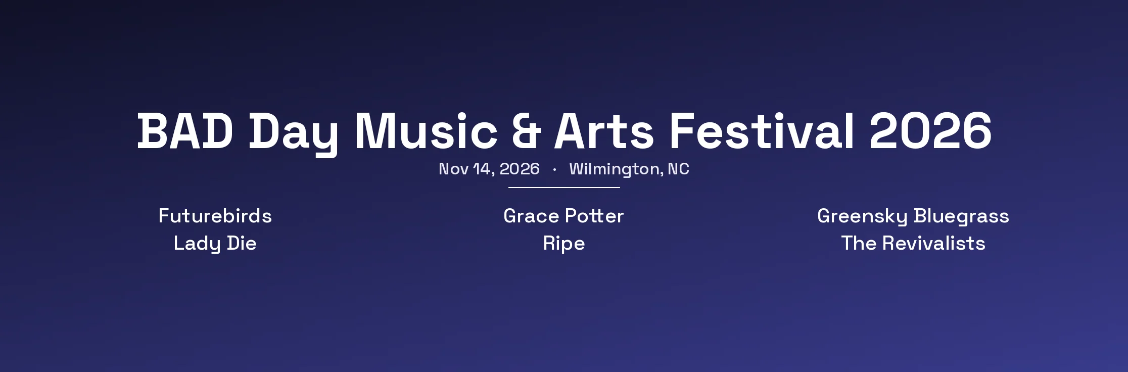 BAD Day Music & Arts Festival 2026