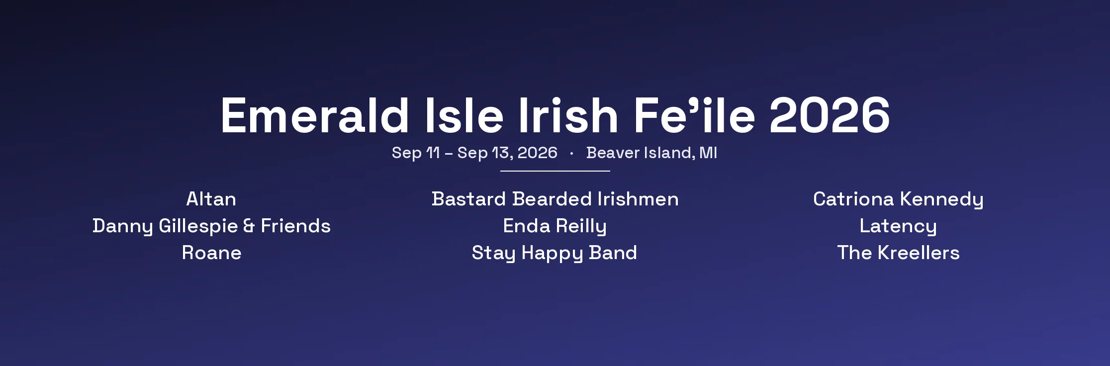Emerald Isle Irish Fe'ile 2026