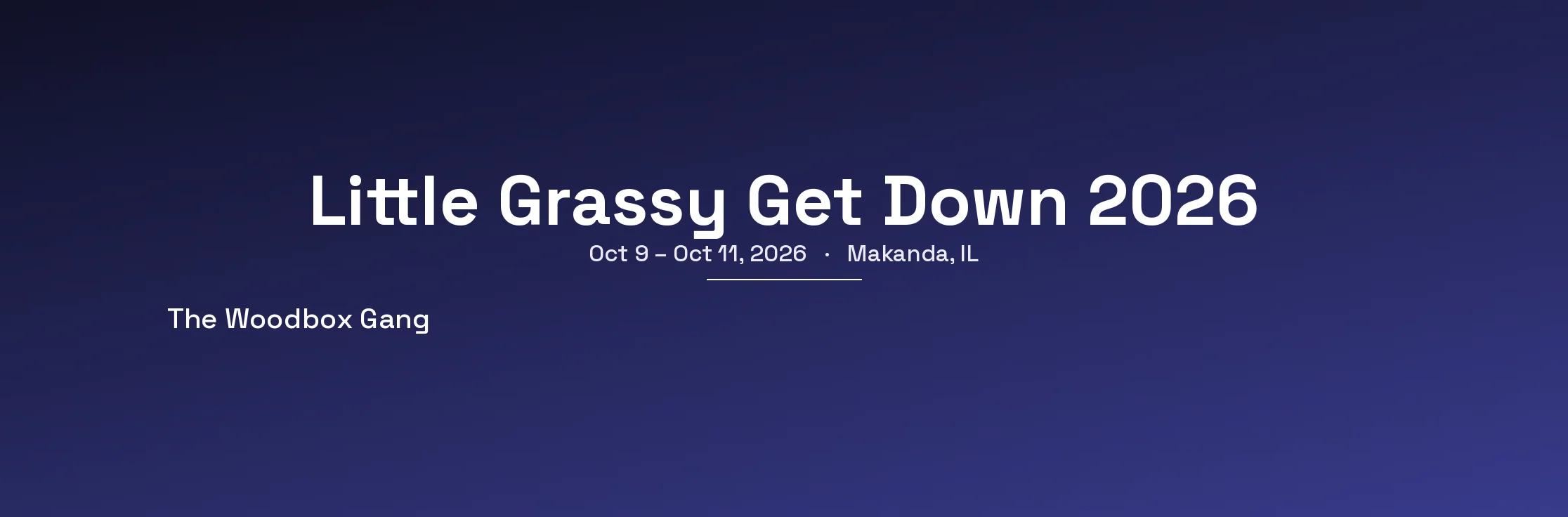 Little Grassy Get Down 2026