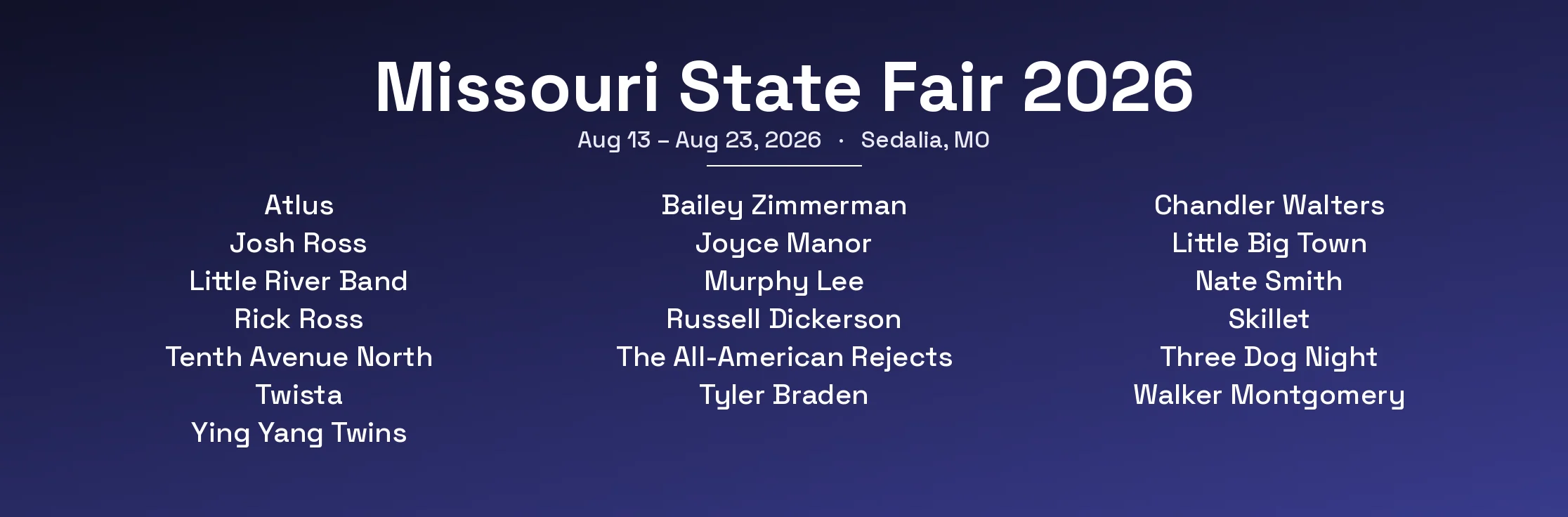 Missouri State Fair 2026