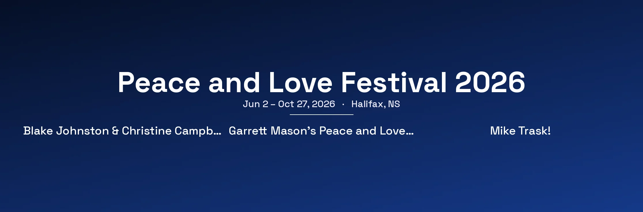 Peace and Love Festival 2026