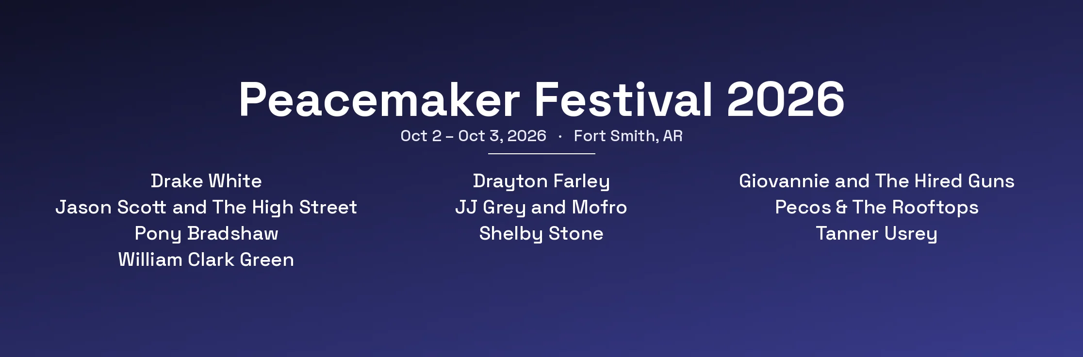 Peacemaker Festival 2026