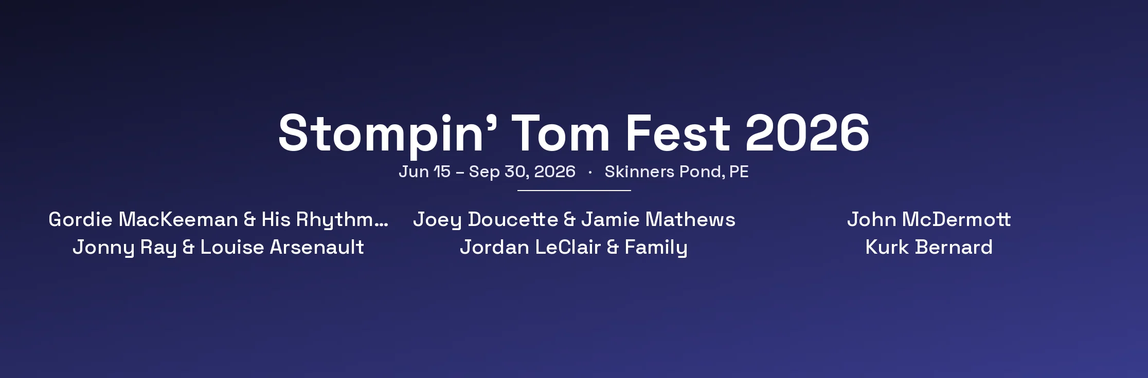 Stompin' Tom Fest 2026