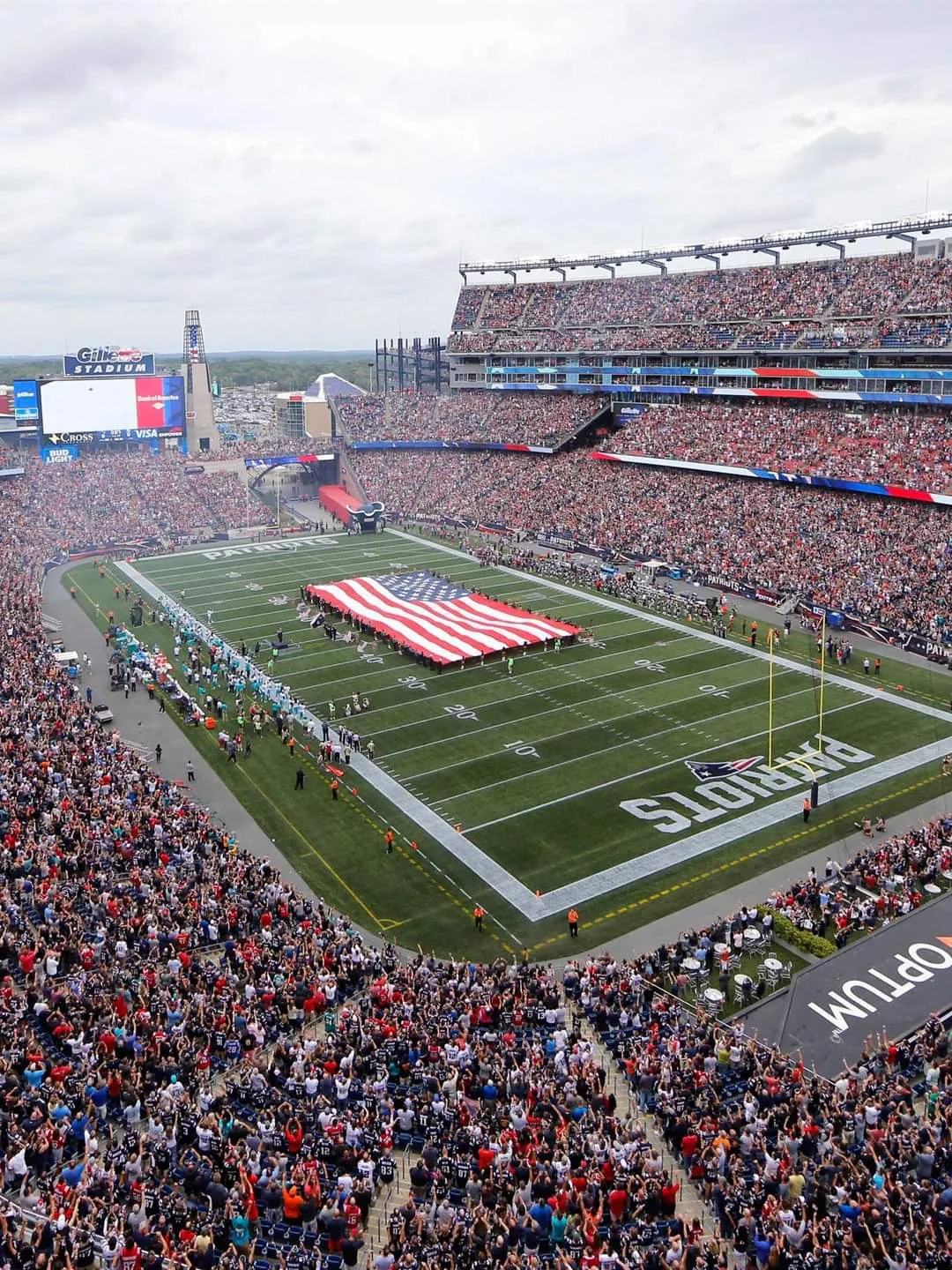 Gillette Stadium in Foxborough, MA